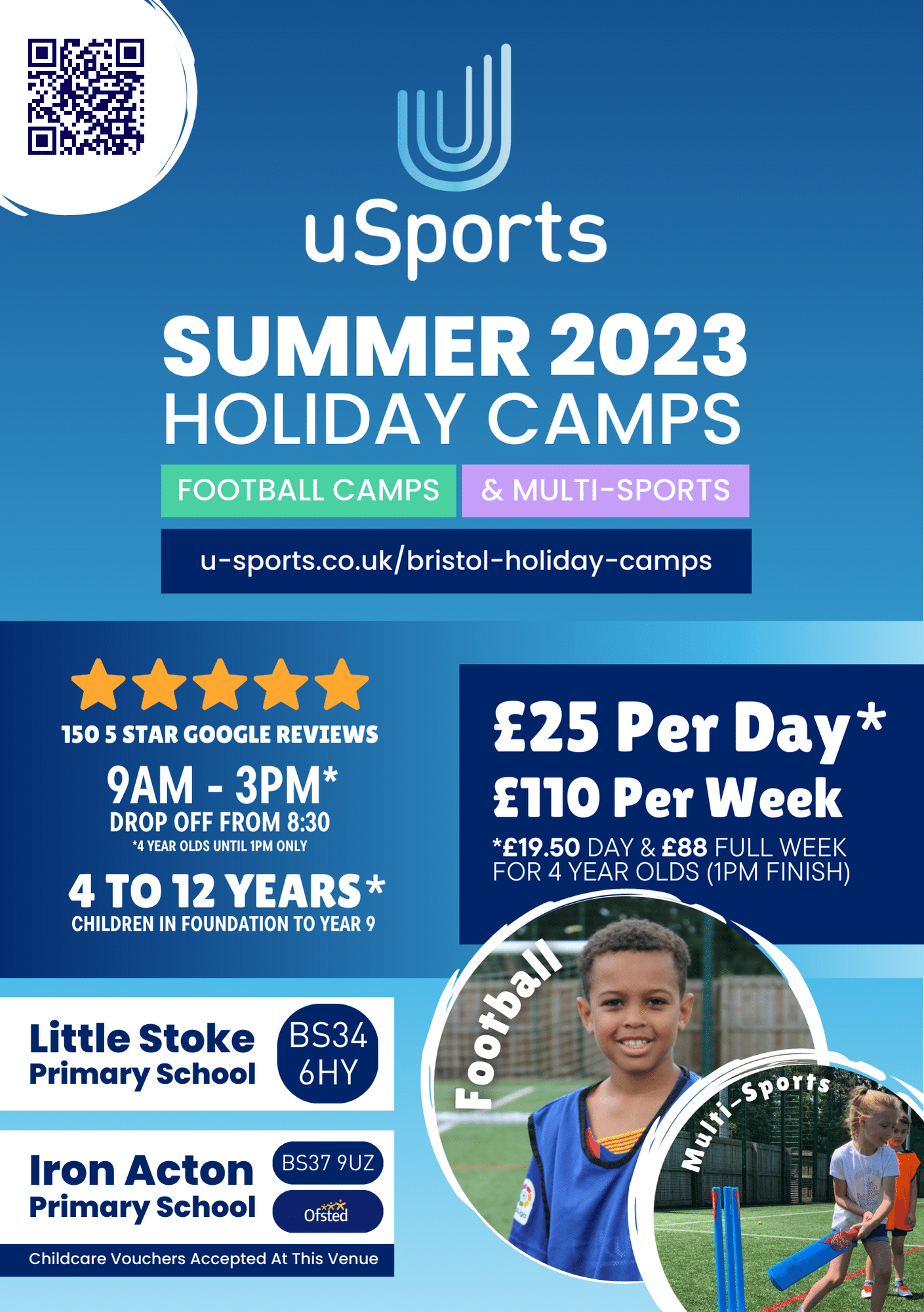 uSports Bristol Stoke Gifford Sports Camp Summer Holiday Camp 2023